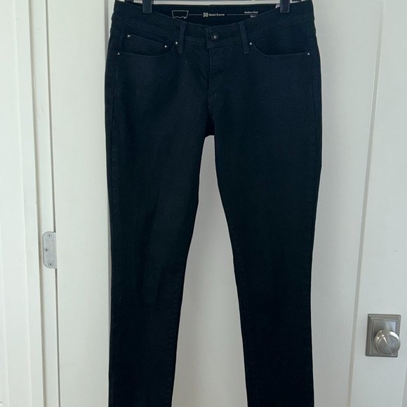 Levi's Demi Curve modern rise skinny jeans sz 30x32 NWOT waxed finish - Picture 1 of 9